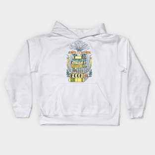 happiness cup coffee good book Kids Hoodie